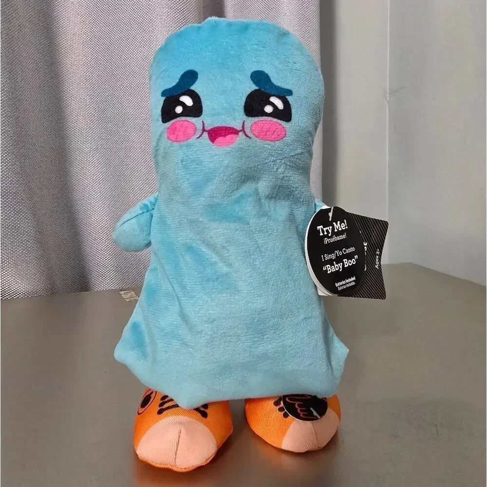 Animated Ghost Plush, Blue, 9.5